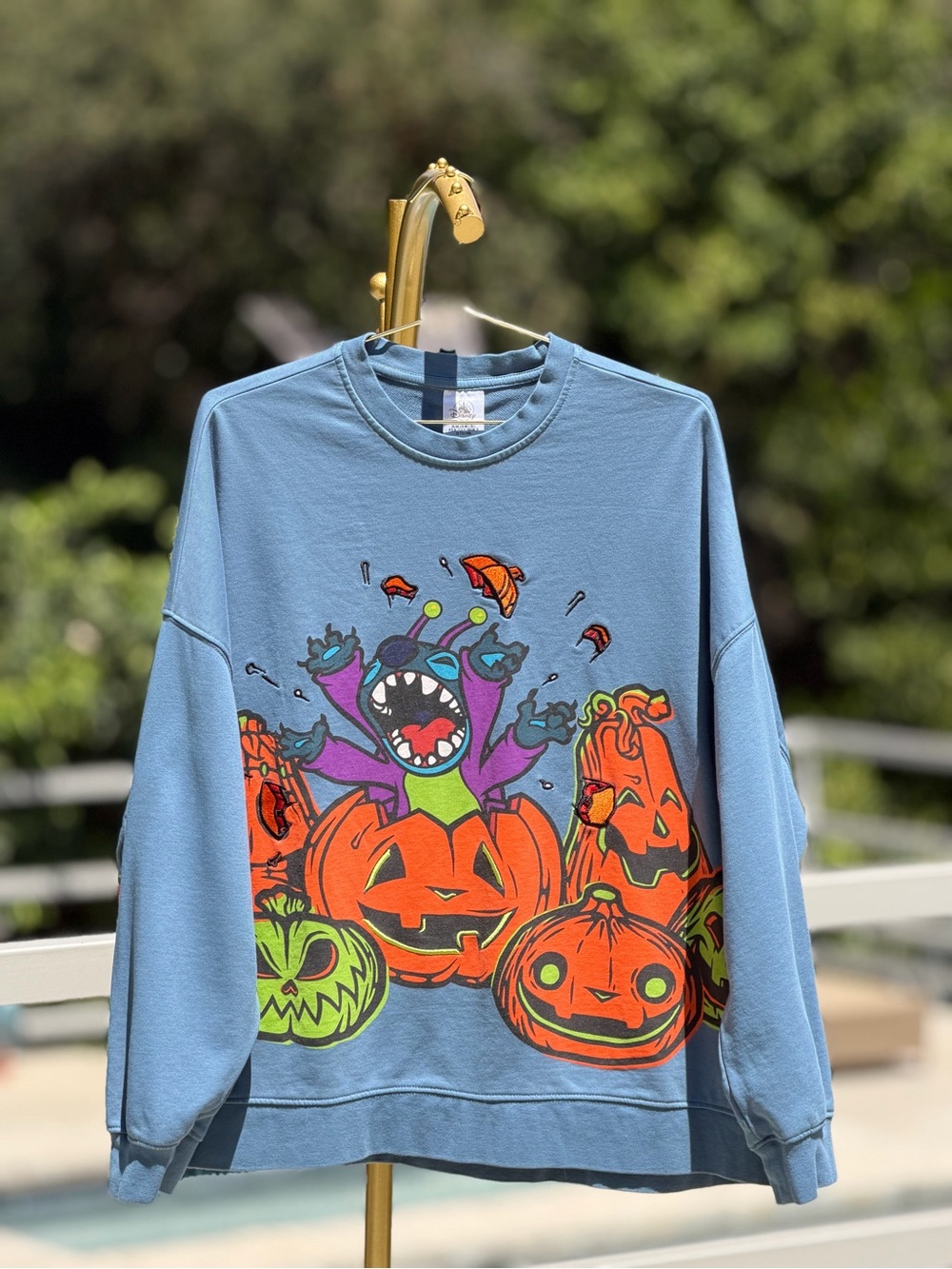 Disney Blue Stitch Crewneck Sweatshirt